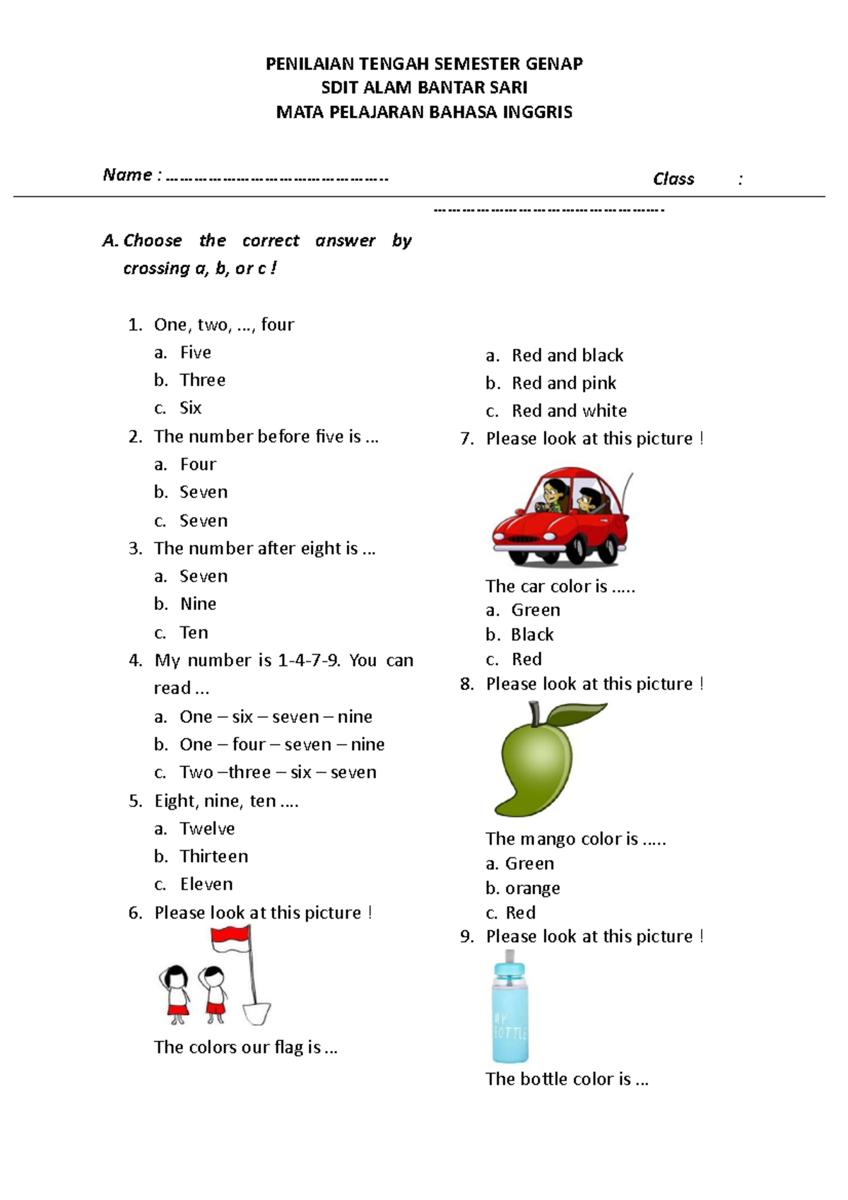 5 Contoh Kisi Kisi Soal Bahasa Inggris SD Kelas 3 yang Terbukti Bantu Anak Nilai Sempurna