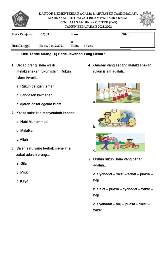 5 Rahasia Latihan Contoh Soal Kelas 1 KD 3.3 Kurtilas yang Wajib Diketahui Orang Tua 2026