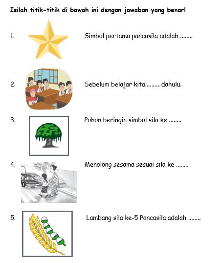 Materi Pkn Kelas 1 Sd Tentang Pancasila - Piffle me