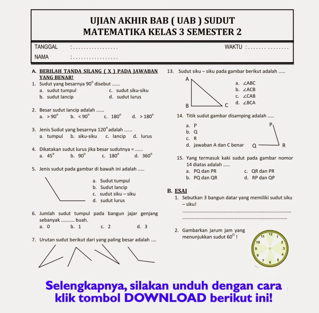 5 Rahasia Sukses Jawab Soal PTS Matematika Kelas 3 Semester 2 yang Wajib Tahu Orang Tua