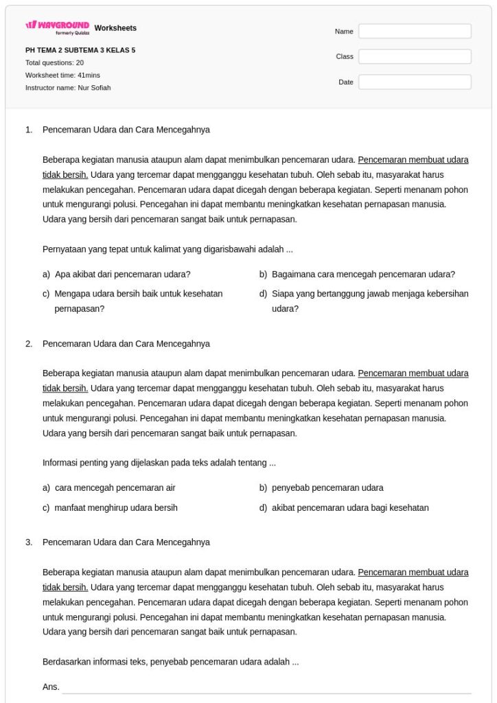 5 Rahasia Sukses Mengerjakan Soal PH Tema 2 Subtema 3 Kelas 6 yang Jarang Diketahui 5 Rahasia Sukses Mengerjakan Soal PH Tema 2 Subtema 3 Kelas 6 yang Jarang Diketahui