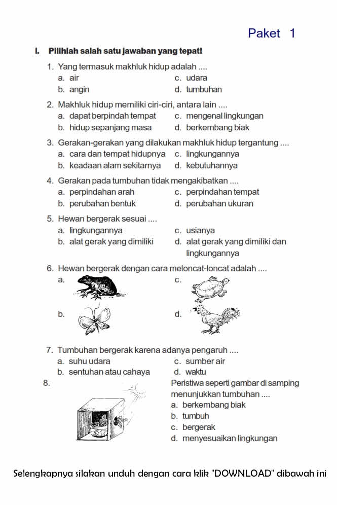 Mengukur Pemahaman Contoh Soal Ulangan Harian IPA Kelas 3 SD Bab 1 Mengukur Pemahaman Contoh Soal Ulangan Harian IPA Kelas 3 SD Bab 1