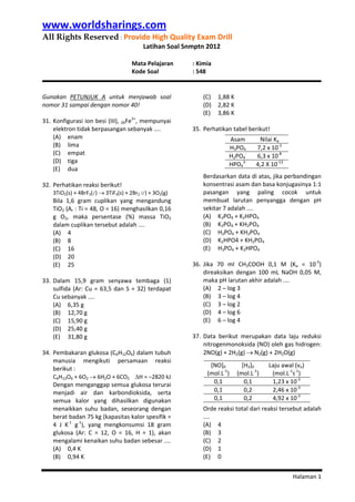 Latihan kimia-snmptn-2012-kode548 1 PDF Latihan kimia-snmptn-2012-kode548 1 PDF