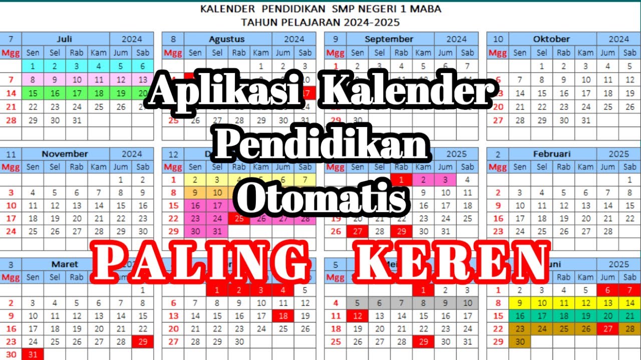Excel Kalender Pendidikan