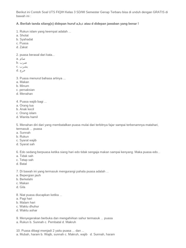 Akhirnya Terungkap 3 Rahasia Contoh Analisis Soal Fiqih Kelas 3 UTS yang Wajib Diketahui