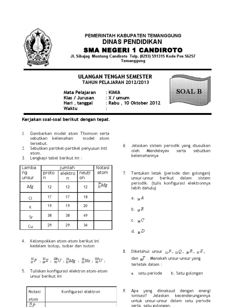 Rahasia Nilai Sempurna Bocoran Kumpulan Soal UTS Kelas X Semester 2 Wajib Tahu