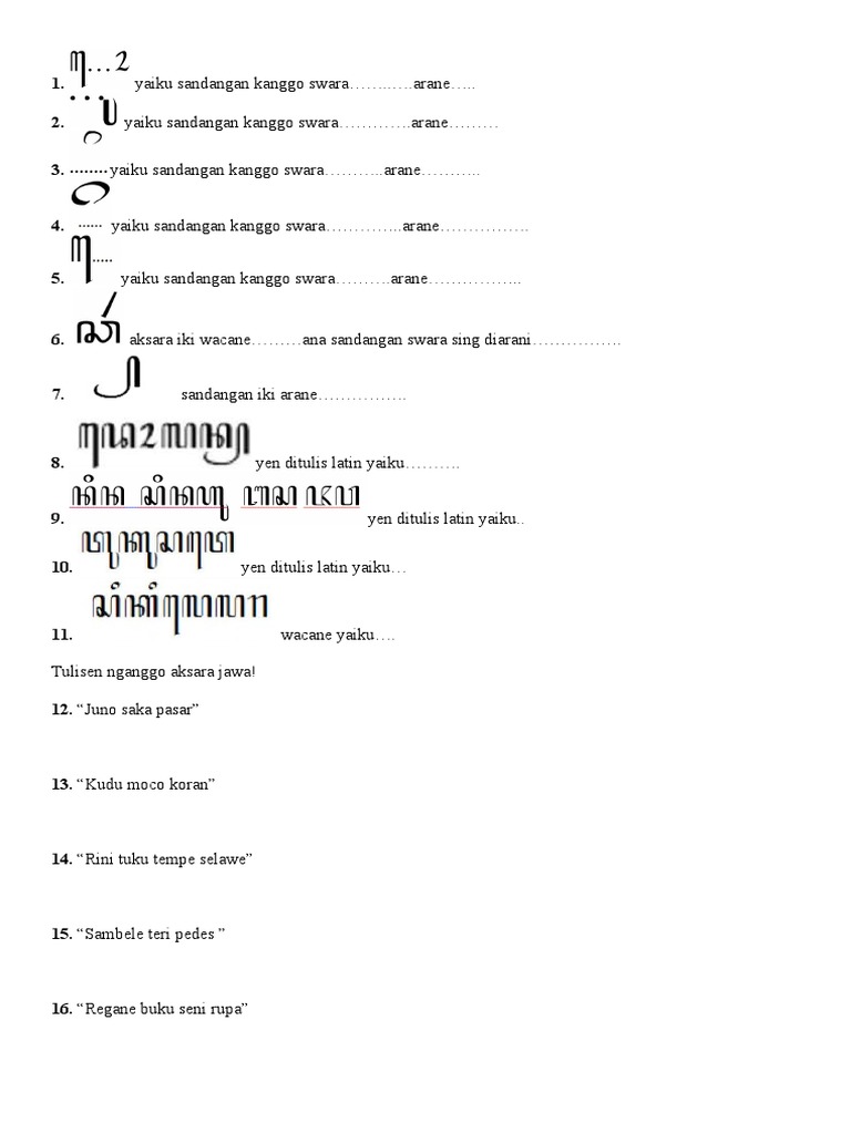 Ternyata Begini Rahasia Menaklukkan Soal Aksara Jawa Kelas 4 Semester 2 yang Jarang Diketahui Ternyata Begini Rahasia Menaklukkan Soal Aksara Jawa Kelas 4 Semester 2 yang Jarang Diketahui