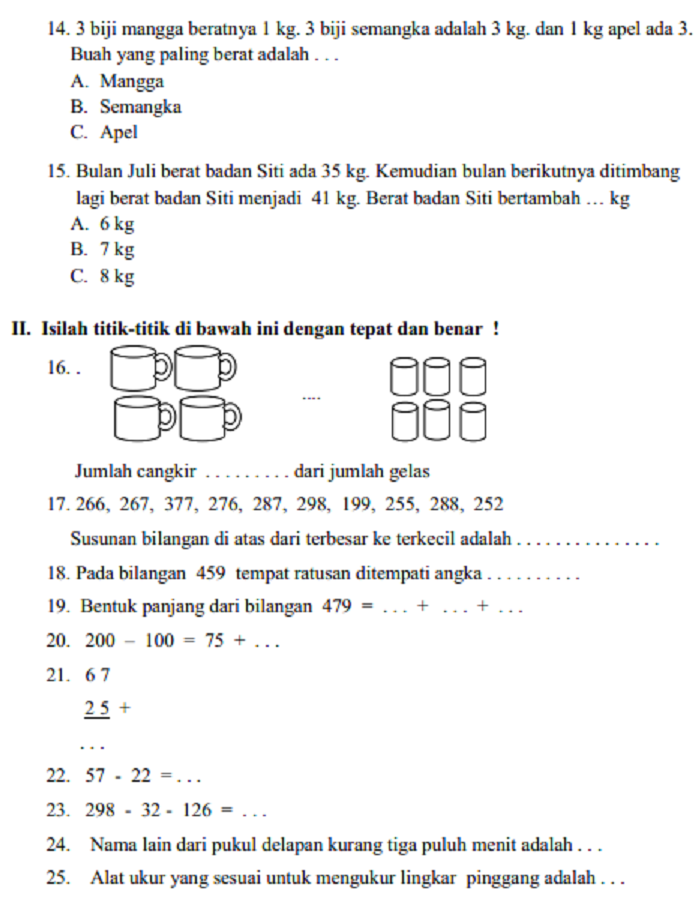 Wajib Tahu Kumpulan Soal Agama Islam UTS Semester 2 Kelas 2 SD Agar Nilai Sempurna Wajib Tahu Kumpulan Soal Agama Islam UTS Semester 2 Kelas 2 SD Agar Nilai Sempurna
