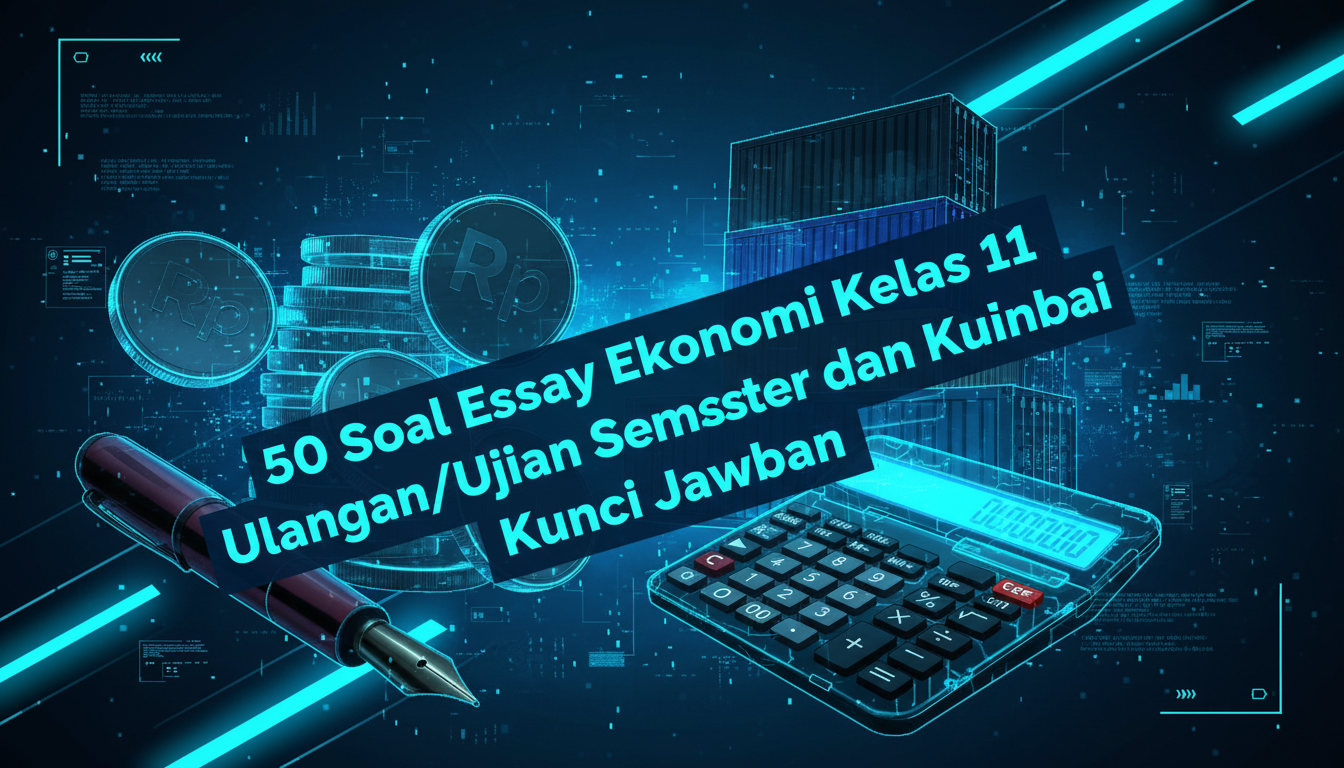contoh soal essay ekonomi kelas 11 semester 2 beserta jawabannya