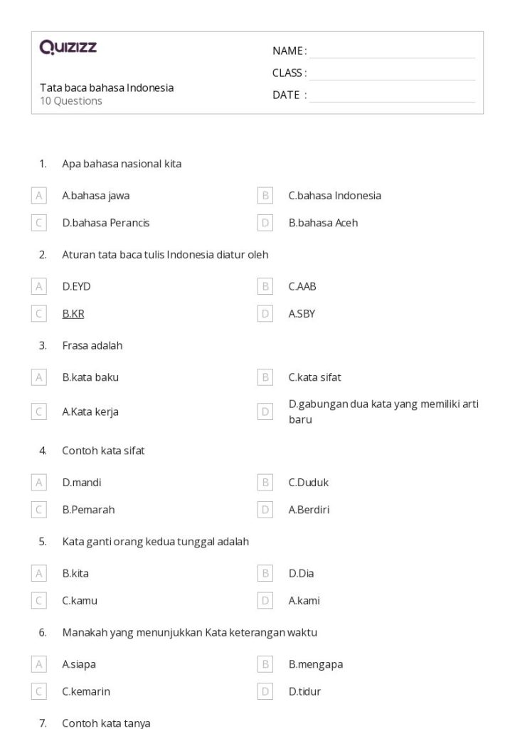 contoh soal kd 3.9 dan 4.9 bahasa indoensia kelas 7