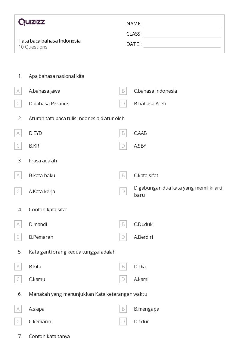 contoh soal kd 3.9 dan 4.9 bahasa indoensia kelas 7