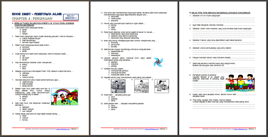contoh soal kelas 1 sd tema 8 subtema 3 contoh soal kelas 1 sd tema 8 subtema 3